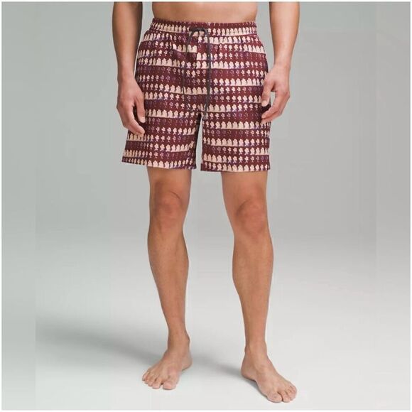 Lululemon Men’s Pool Short 7” in Island Bloom - Picture 1 of 10